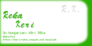 reka keri business card